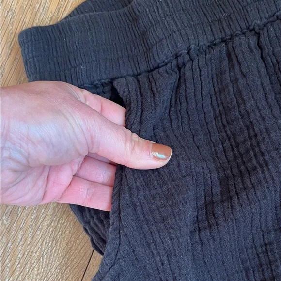 Rip Curl Premium Surf Beach Pants Black Women's Pockets Loose sz Med - Picture 10 of 10